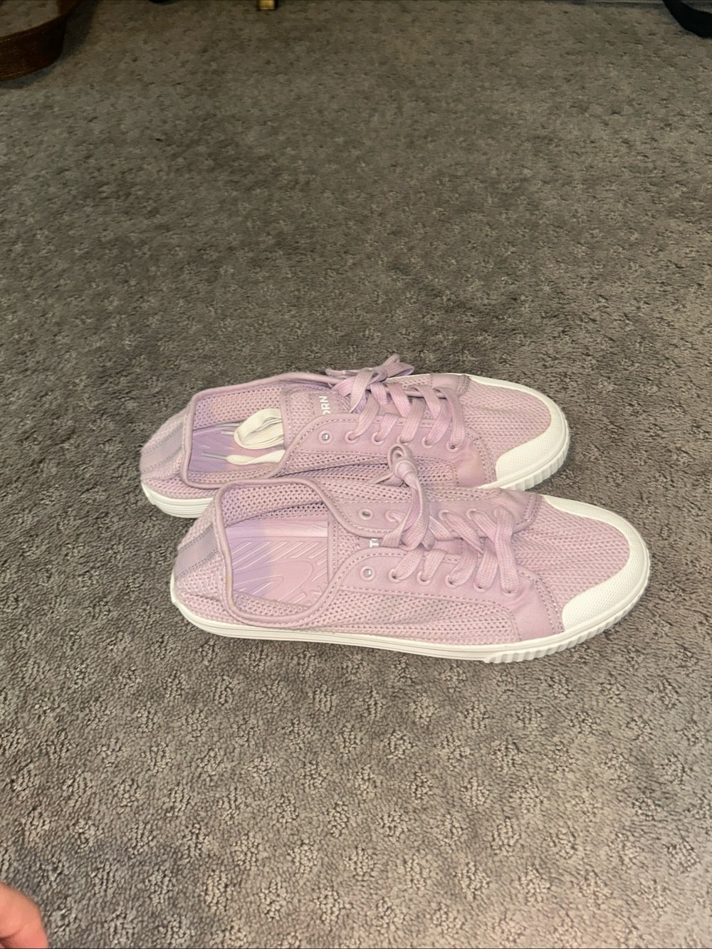 Tretorn Kids Mesh Lace-Up Sneakers in Light Pink